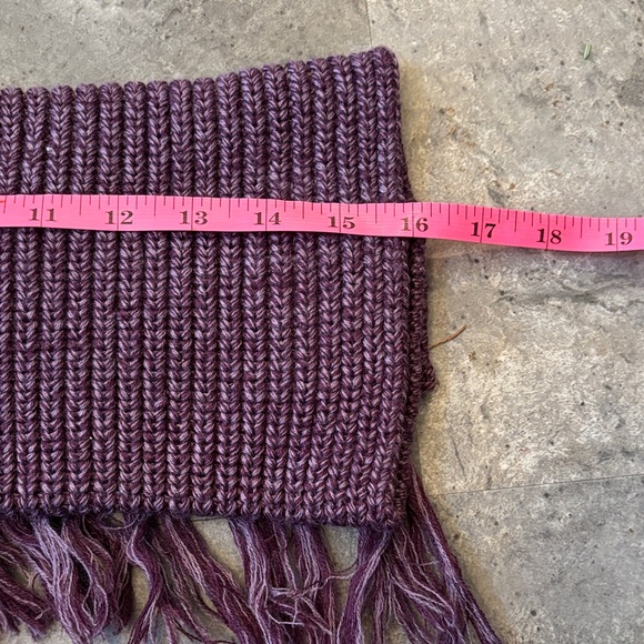 UGG Women Purple Knit Button Up Boots with Fringe, Calf Height, Holiday, Size 9 - Picture 15 of 17